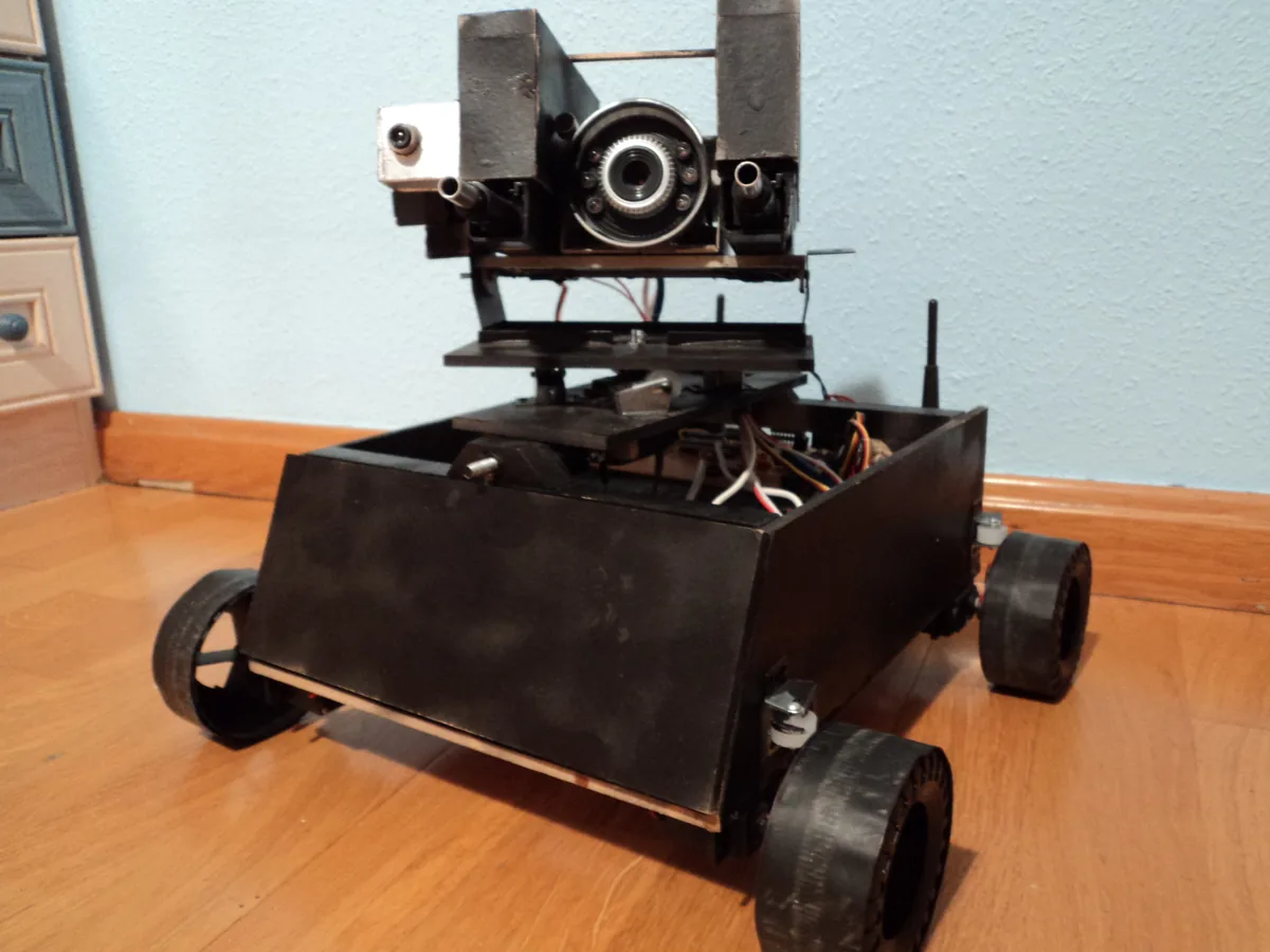Texas Ranger ground robot with turret and camera